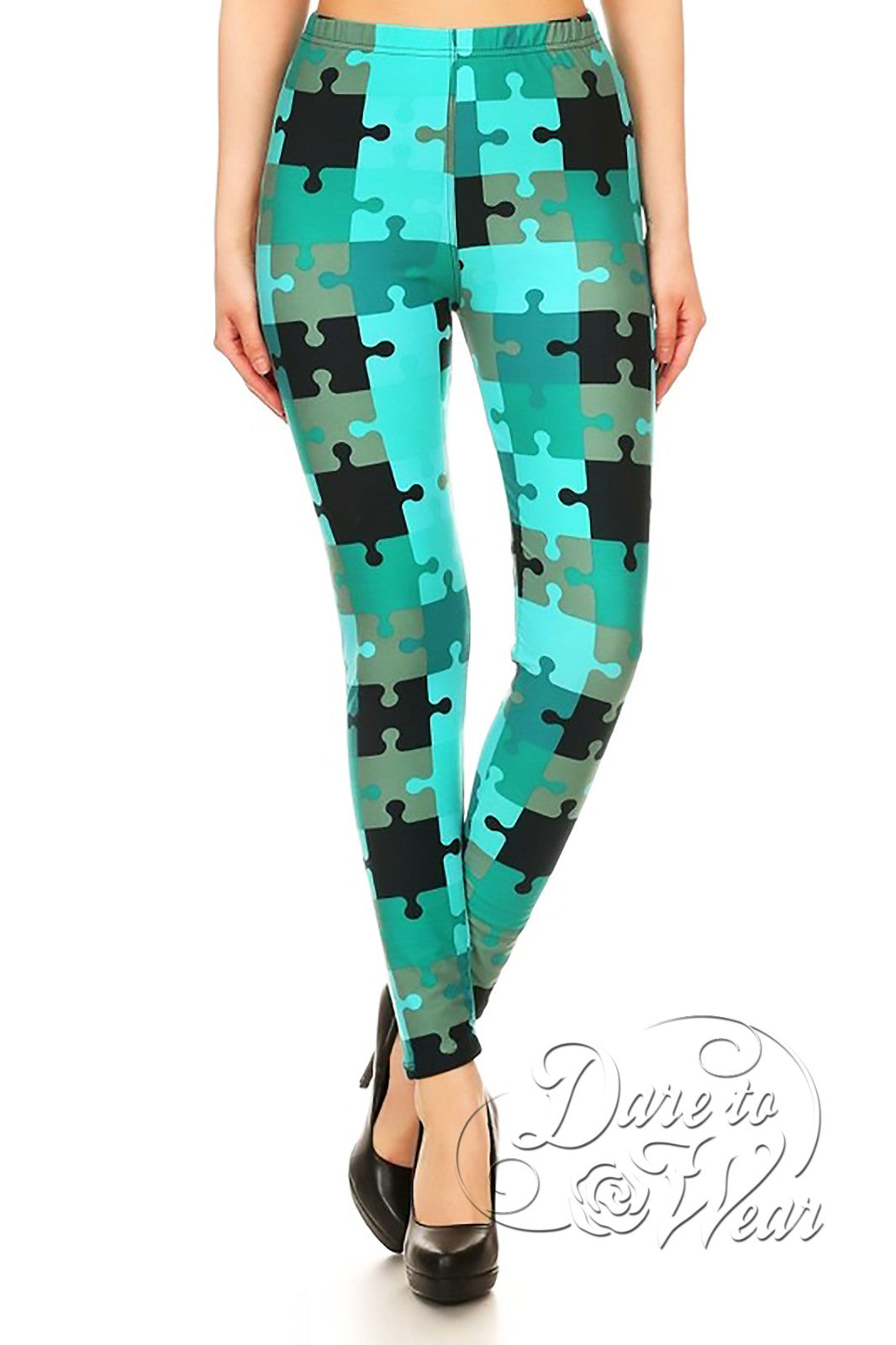 Dare to Wear Victorian Gothic Steampunk Peached Leggings in Missing Piece