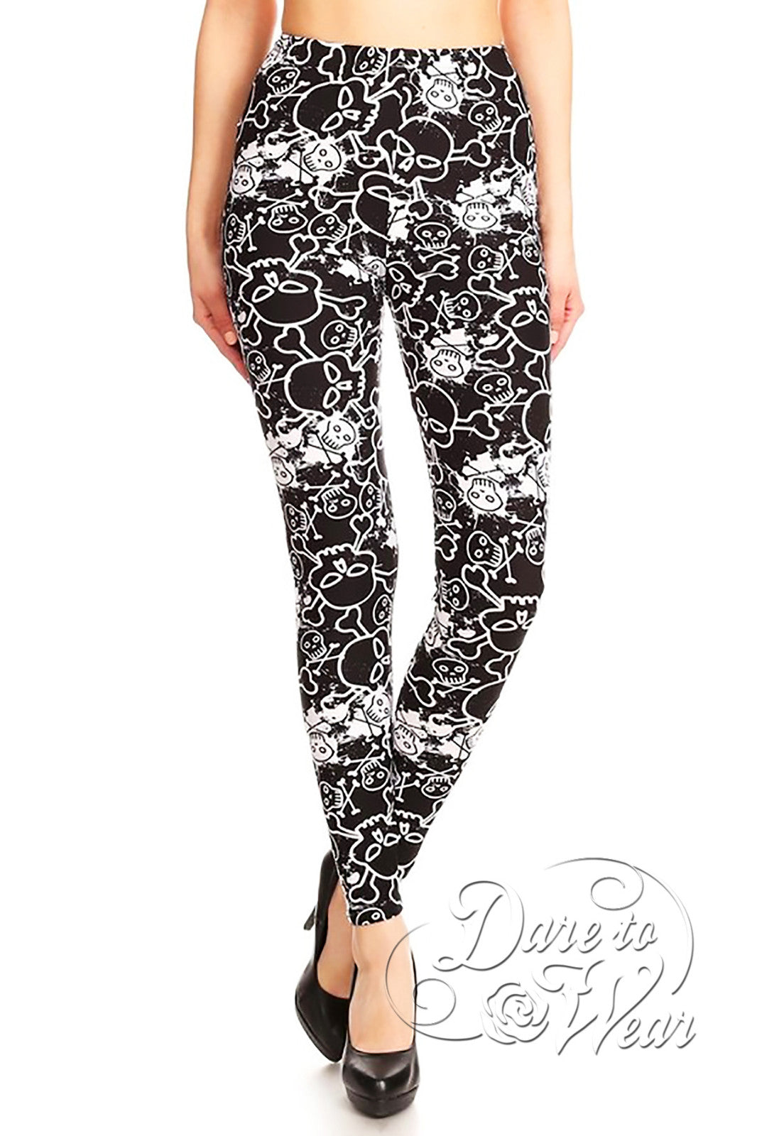 Dare to Wear Victorian Gothic Steampunk Peached Leggings in Pirate's Booty