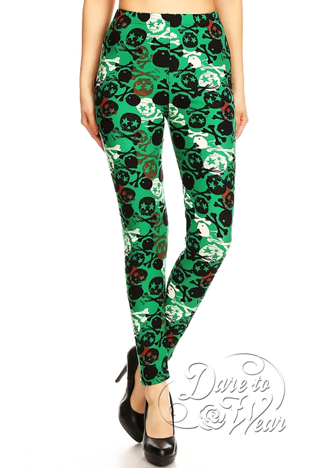 Dare to Wear Victorian Gothic Steampunk Peached Leggings in St. Pirate's Day