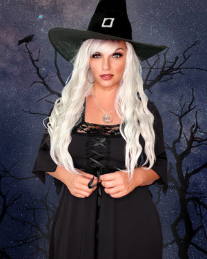 Dare Fashion Magick Witch H01 Black ElizaNight Gothic Renaissance Witch Costume