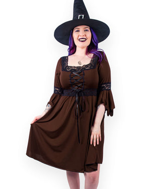 Dare Fashion Magick Witch H01 Walnut SSSwish Renaissance Gothic Witch Costume