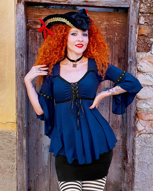 Dare Fashion Buccaneer Pirate H06 Ophelia Midnight MJDoor Steampunk Pirate Costume