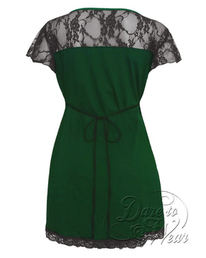 Dare Fashion Roxann Short sleeve top S46 EnvyB Gothic Steampunk Lace Corset Top
