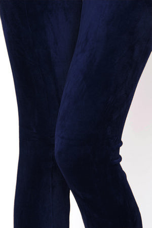 Velour Leggings in Midnight