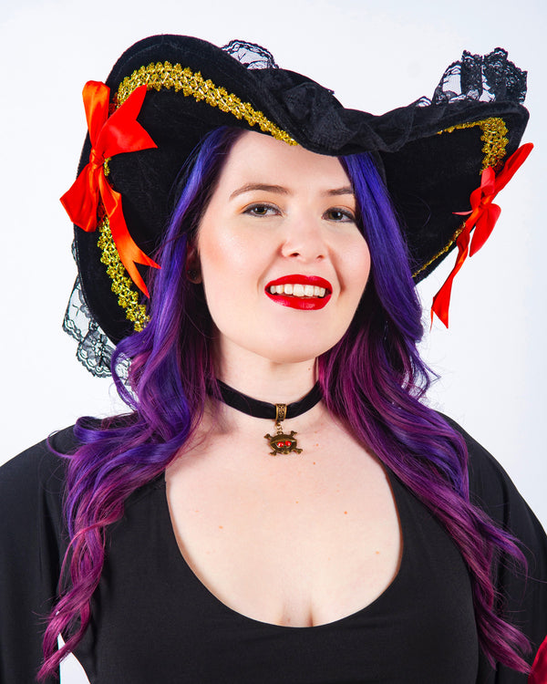 Velvet One Piece Pirate Choker Necklace - Dare Fashion