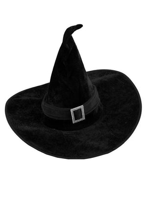 Halloween Witch Hat in Black/Black