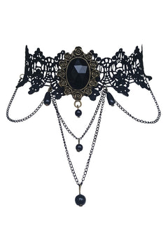 Dare Fashion Black Lace Choker Necklace Dare Fashion Black Lace Choker Necklace