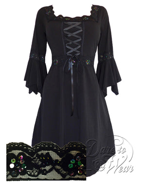 Dare Fashion Renaissance Dress D01 Starling Renaissance Gothic Witch Dress Gown