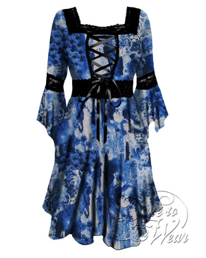 Dare Fashion Renaissance Dress /D01 Storm Renaissance Gothic Witch Dress Gown
