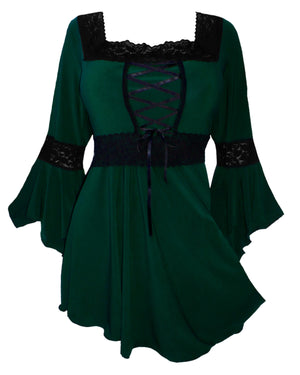 Dare Fashion Renaissance Long sleeve top F05 Envy Victorian Gothic Corset Blouse