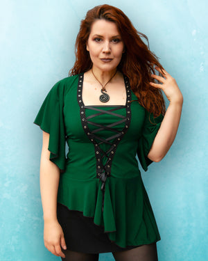 Dare Fashion Alchemy Long sleeve top F27 Jade MeliWa Steampunk Gothic Alchemy Corset
