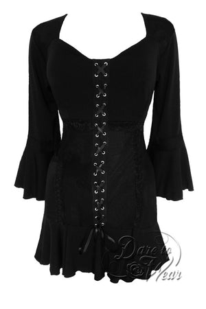 Dare To Wear Victorian Gothic Women's Cabaret Corset Top Black