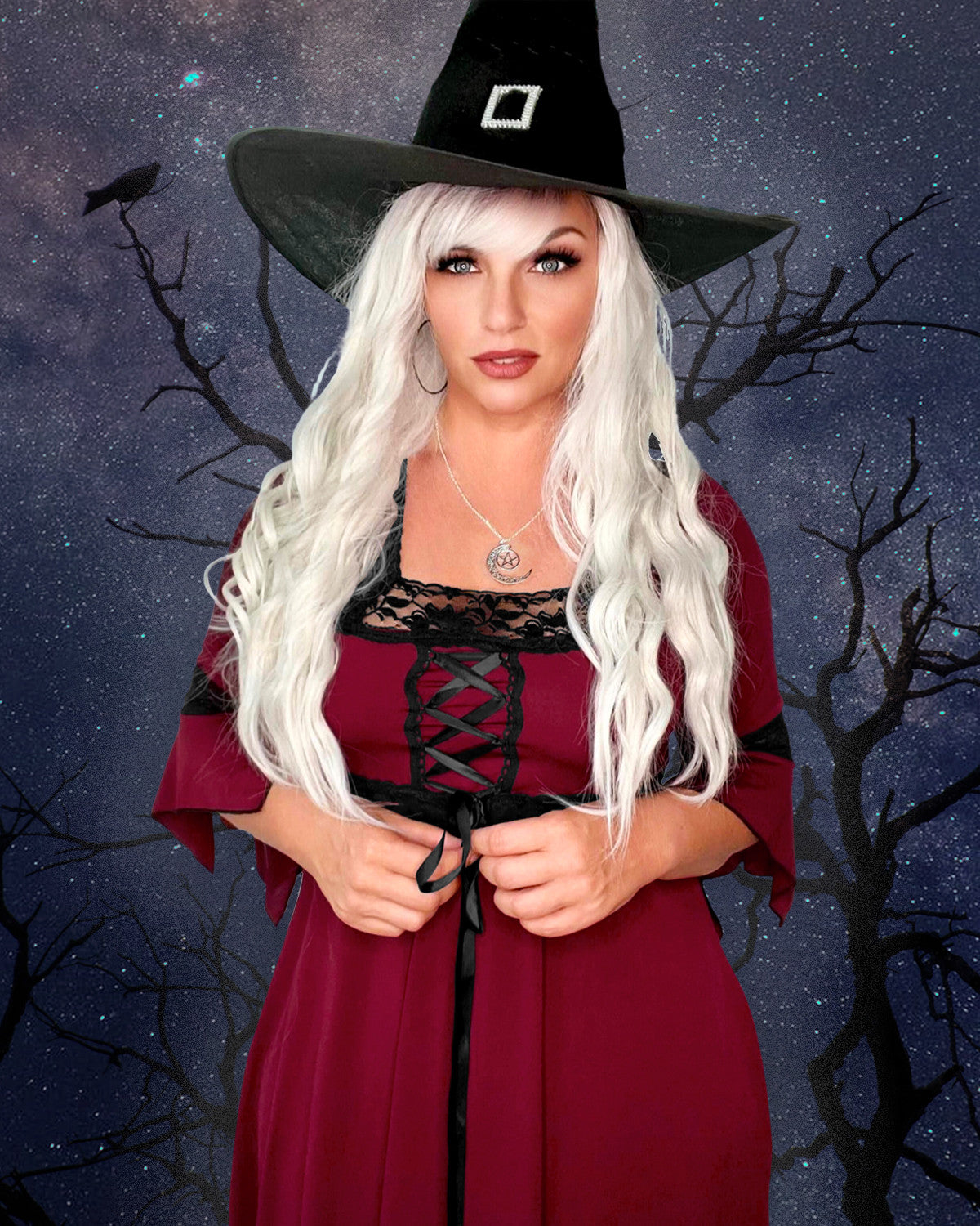 Dare Fashion Adult Gothic Witch Costume Renaissance Corset Dress Burgundy Red 2x Dare Fashion Adult Gothic Witch Costume Renaissance Corset Dress Burgundy Red 2x