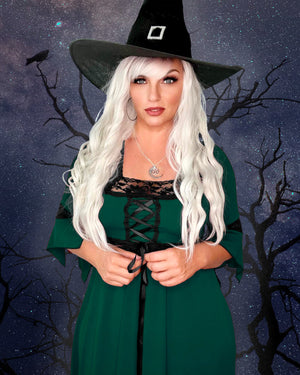 Dare Fashion Magick Witch H01 Envy ElizaNight Gothic Renaissance Witch Costume