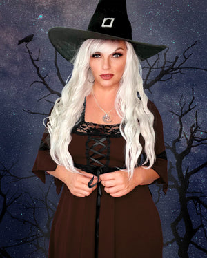 Dare Fashion Magick Witch H01 Walnut ElizaNight Gothic Renaissance Witch Costume