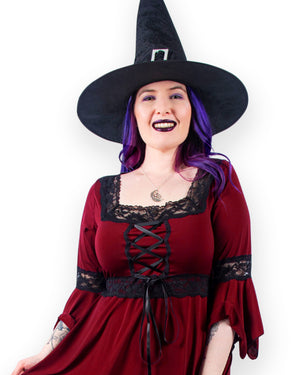 Dare Fashion Spellcaster Witch H03 Burgundy SSSwish Gothic Victorian Cosplay Witch