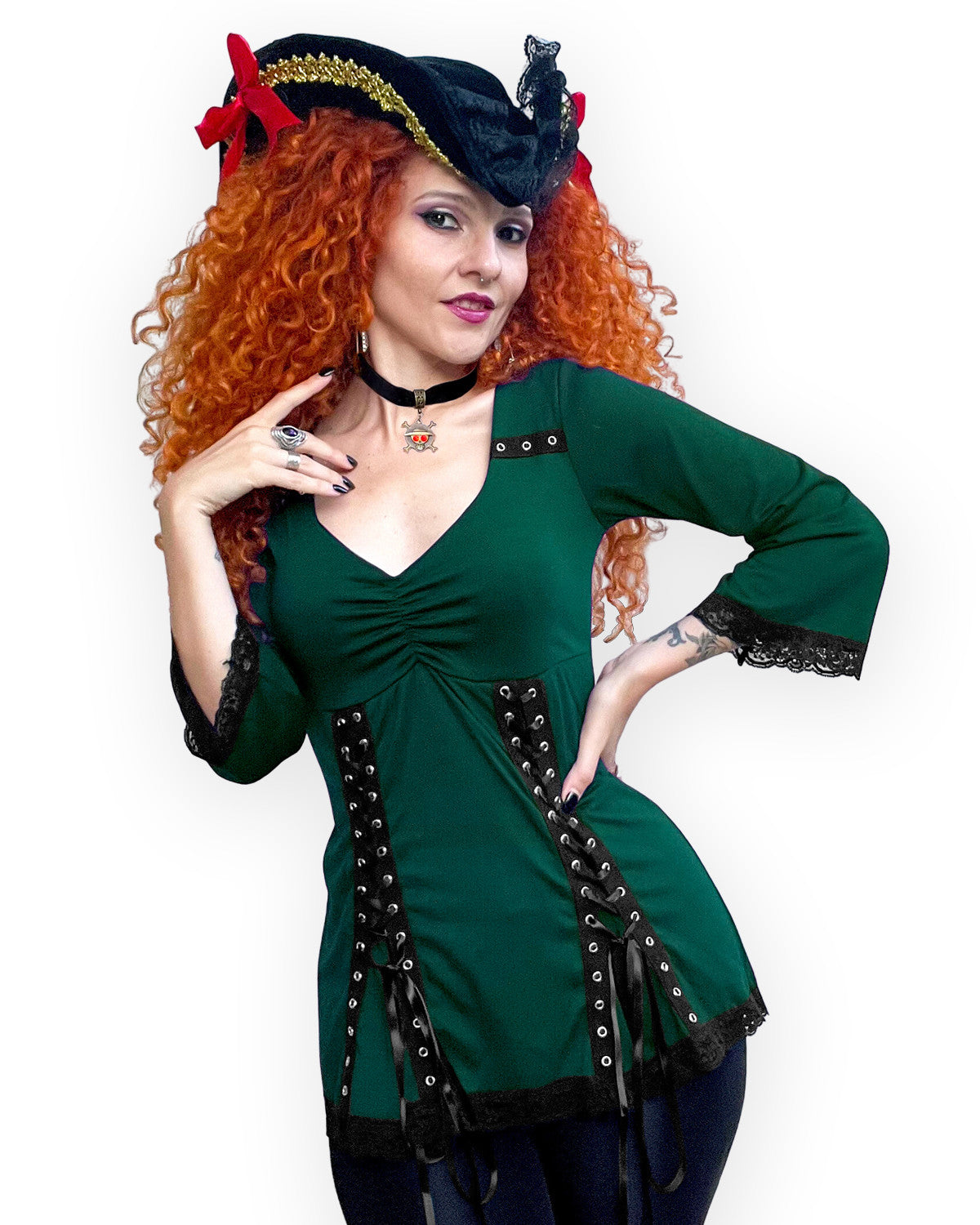 Dare Fashion Corsair Pirate Costume with Elektra Top, Envy S Dare Fashion Corsair Pirate Costume with Elektra Top, Envy S