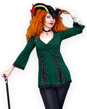 Dare Fashion Corsair Pirate  H05 F30 Envy MJSalute Gothic Steampunk Pirate Costume