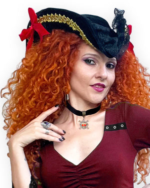 Dare Fashion Corsair Pirate  H05 F30 Garnet MJClose Gothic Steampunk Pirate Costume