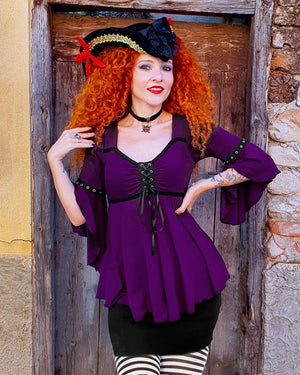 Dare Fashion Buccaneer Pirate H06 Ophelia Plum MJDoor Steampunk Pirate Costume