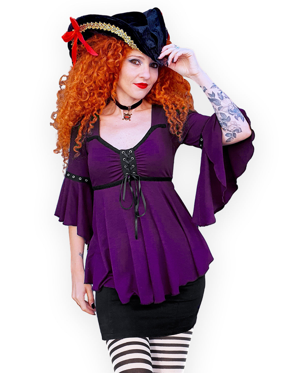 purple pirate dress Purple Pirate Costume women Med Standard size