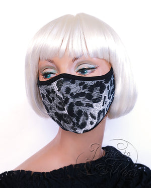 Dare Fashion Myriad Mask M01 SnowLeopard Victorian Gothic Cloth Face Cover