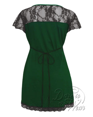 Dare Fashion Roxanne Short sleeve top S44 EnvyB Gothic Steampunk Lace Corset Top